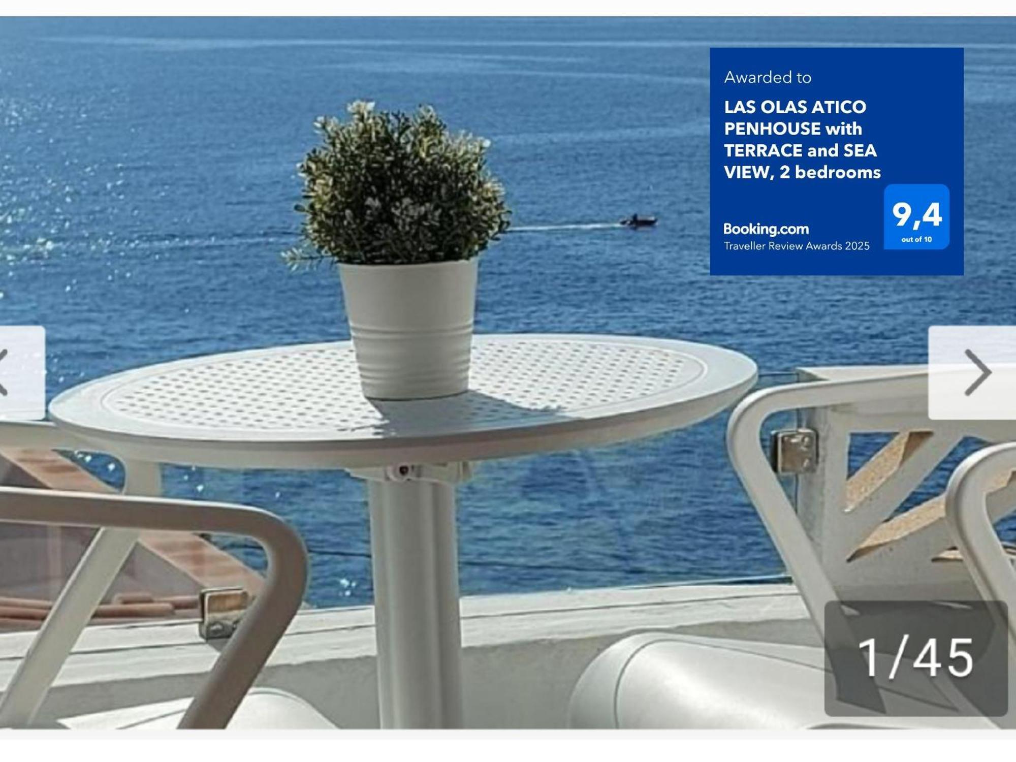 Las Olas Atico Penhouse With Terrace And Sea View, 2 Bedrooms La Caleta  Εξωτερικό φωτογραφία